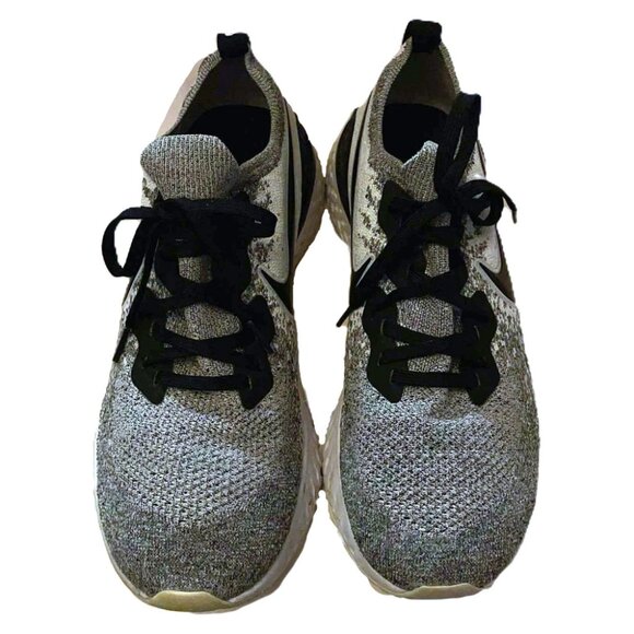 Nike Epic React Flyknit Men’s Running Shoes - Size 13 Gray Sneakers BQ8928-101 - Picture 2 of 5